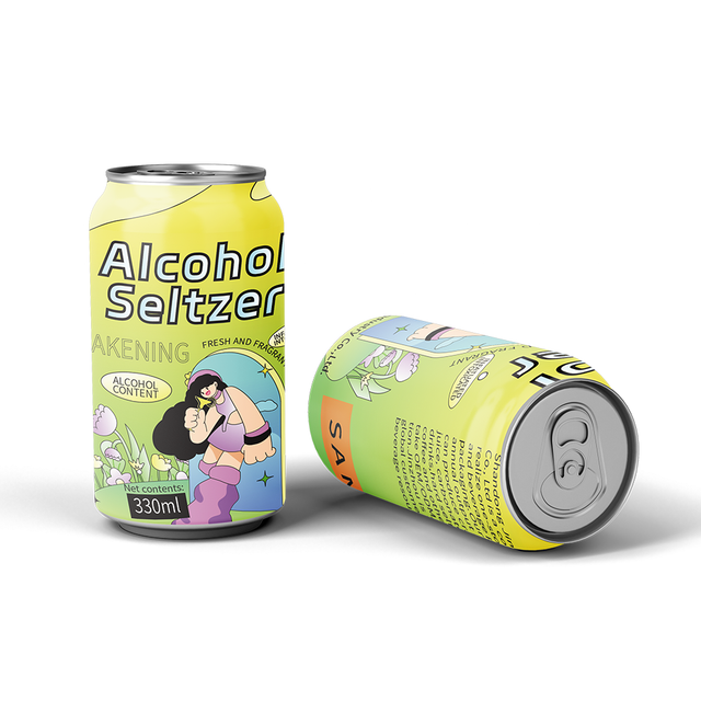 OEM 330 毫升罐装风味健康混合硬苏打水烈性酒精鸡尾酒饮料