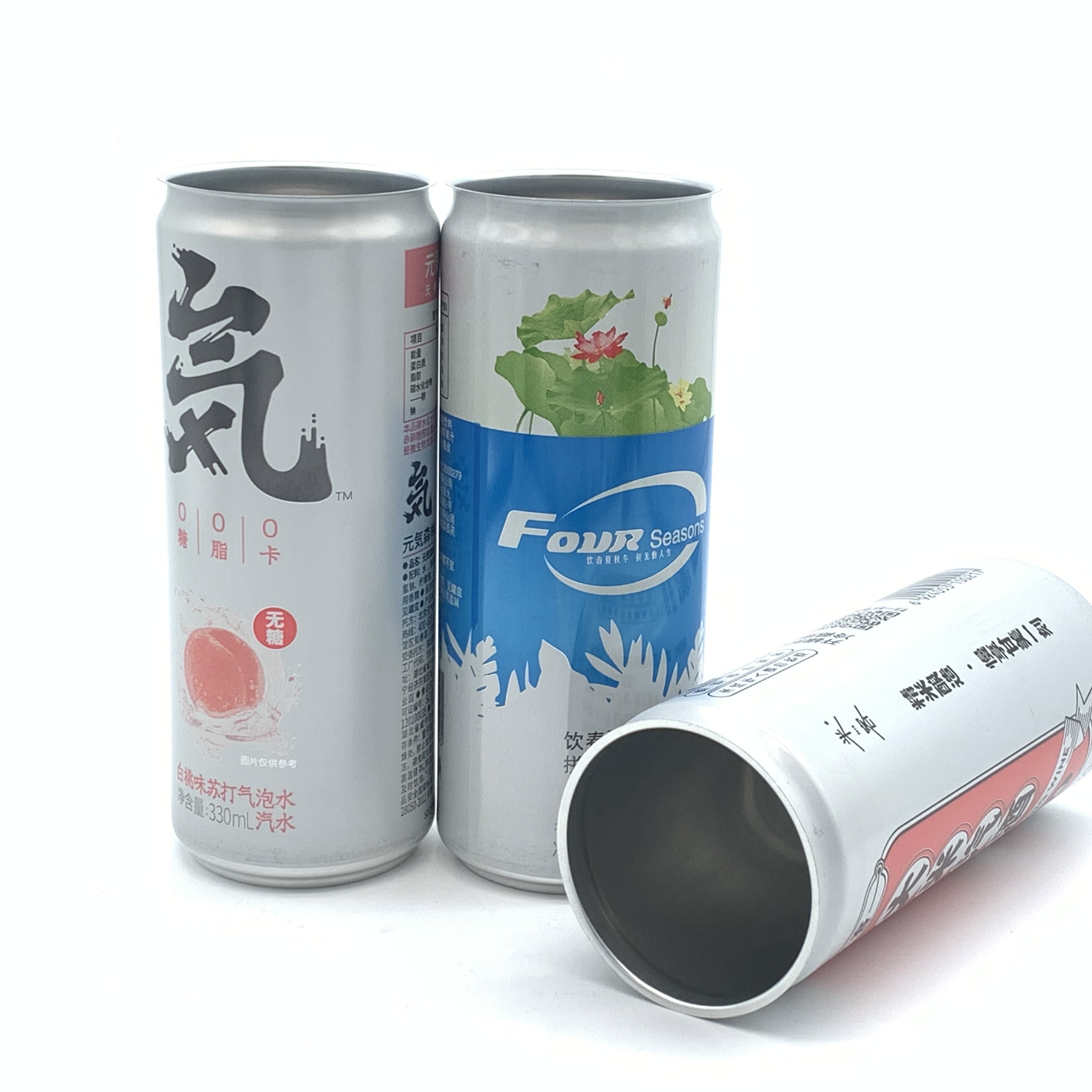 批发 2 件 330 毫升时尚空印刷铝罐适用于啤酒汽水果汁软饮料包装 