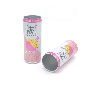 ডিজাইন পুনর্ব্যবহারযোগ্য ফাঁকা মুদ্রিত 330ml স্লিক অ্যালুমিনিয়াম id াকনা দিয়ে ক্যান 