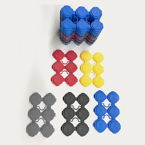 定制 4 件裝 6 件裝啤酒罐提籃 250 毫升 335 毫升飲料鋁罐塑料支架