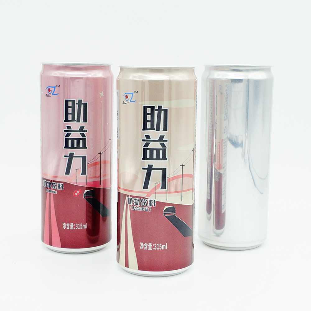 批發兩片罐單次性330ml空白圓形鋁製印刷飲料軟飲料包裝罐