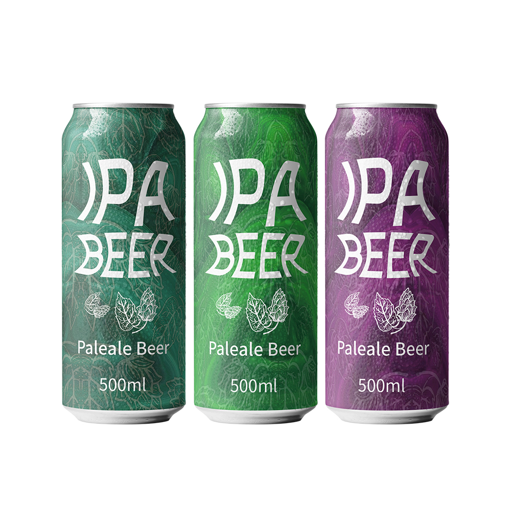出口OEM 5％经典啤酒330m 500ml罐头私有标签酒精饮料印度PALEALE IPA啤酒额外的啤酒