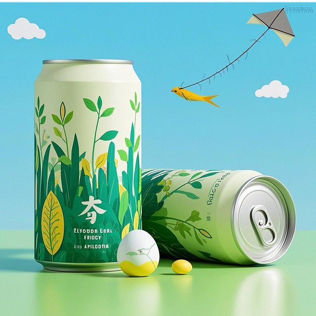 批發 330 毫升標準印刷普通鋁蘇打啤酒飲料罐製造商設計