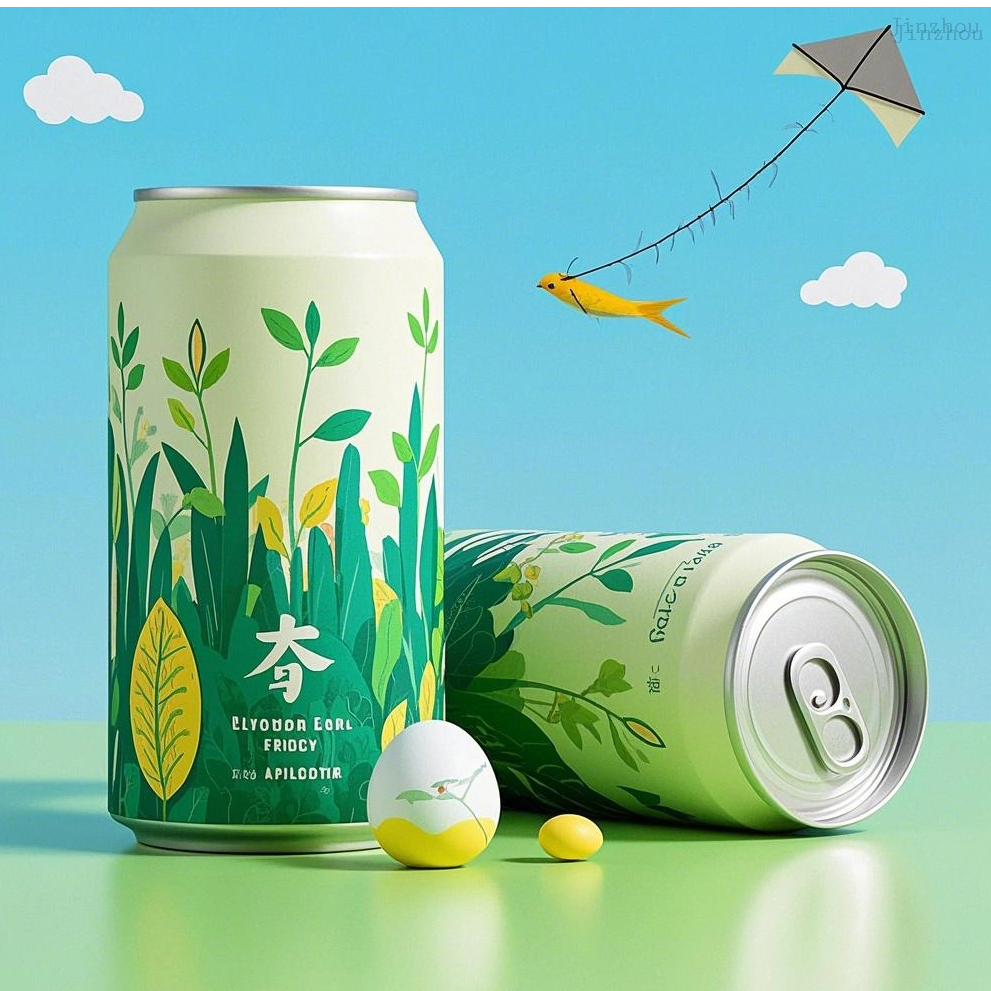 批發330毫升標準印刷普通鋁蘇打啤酒飲料罐製造商設計