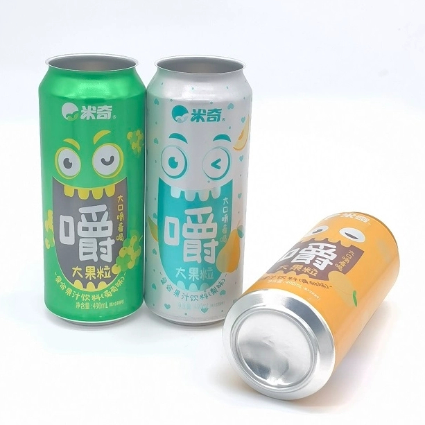 批發光面熒光啞光印花473ml鋁製啤酒飲料能量飲料包裝罐