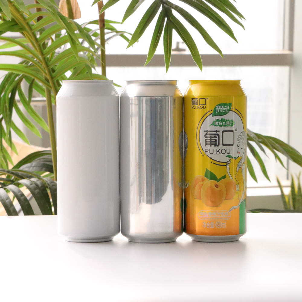 批發 500 毫升能量軟飲料果汁飲料啤酒定製印刷鋁罐