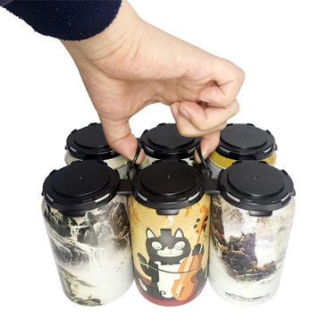 Benotzerdefinéiert Faarf Portable Hdpe Plastik 4 6 Pack Béier Can Carrier Holder