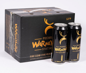 500毫升罐装特浓烈性黑啤高酒精含量