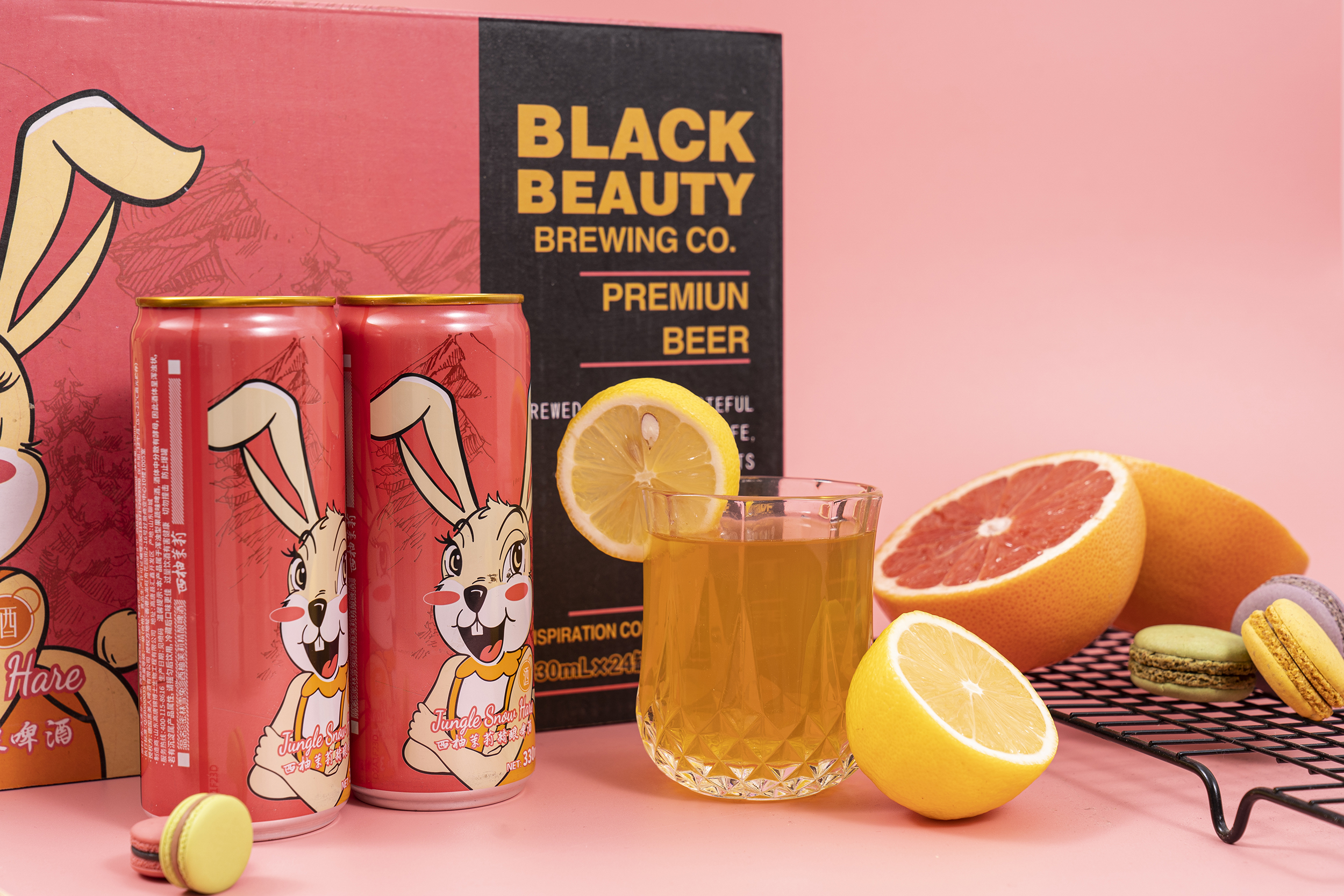中国工厂 330ml 500ml 西柚味水果罐装啤酒