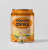  OEM 自有品牌 250 毫升罐装柠檬味维生素 C 起泡能量水软饮料