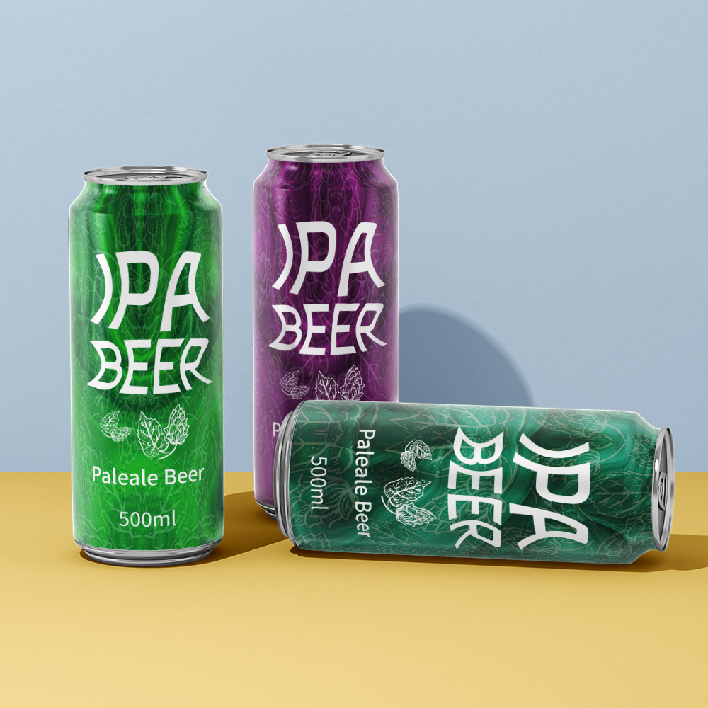 出口OEM 5％经典啤酒330m 500ml罐头私有标签酒精饮料印度PALEALE IPA啤酒额外的啤酒