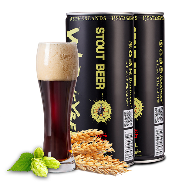  定制 330ml 500ml 罐装 2-8% 酒精饮料啤酒厂黑啤酒