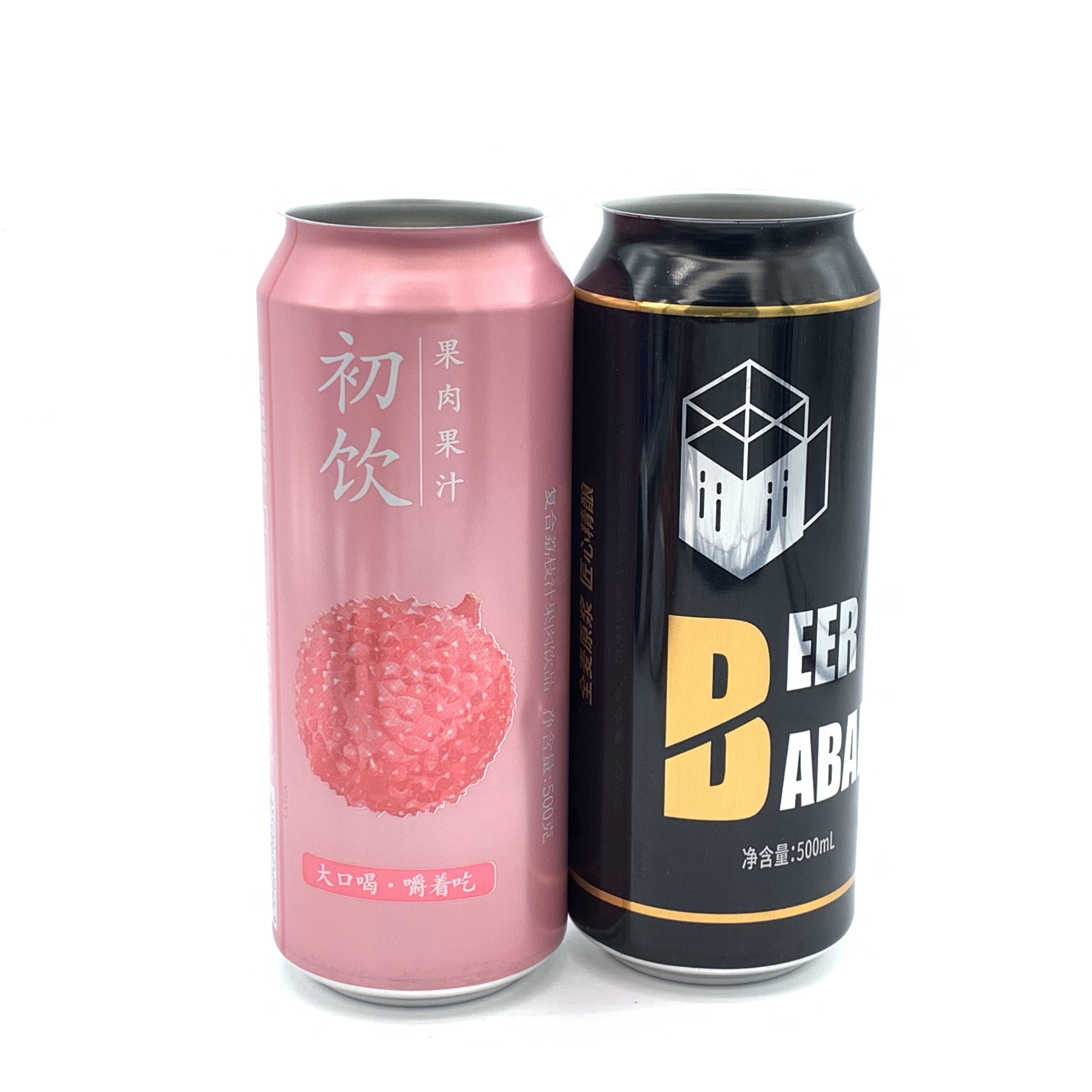 定制印刷 500 毫升标准食品级不含 Bpa 铝制苏打饮料罐 