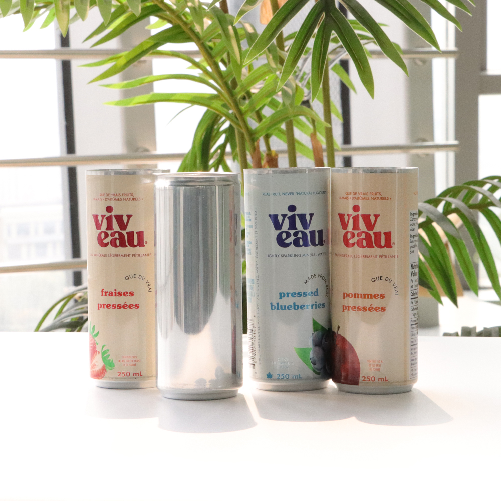 定製印刷空罐 250 毫升超薄鋁製軟能量飲料飲料罐