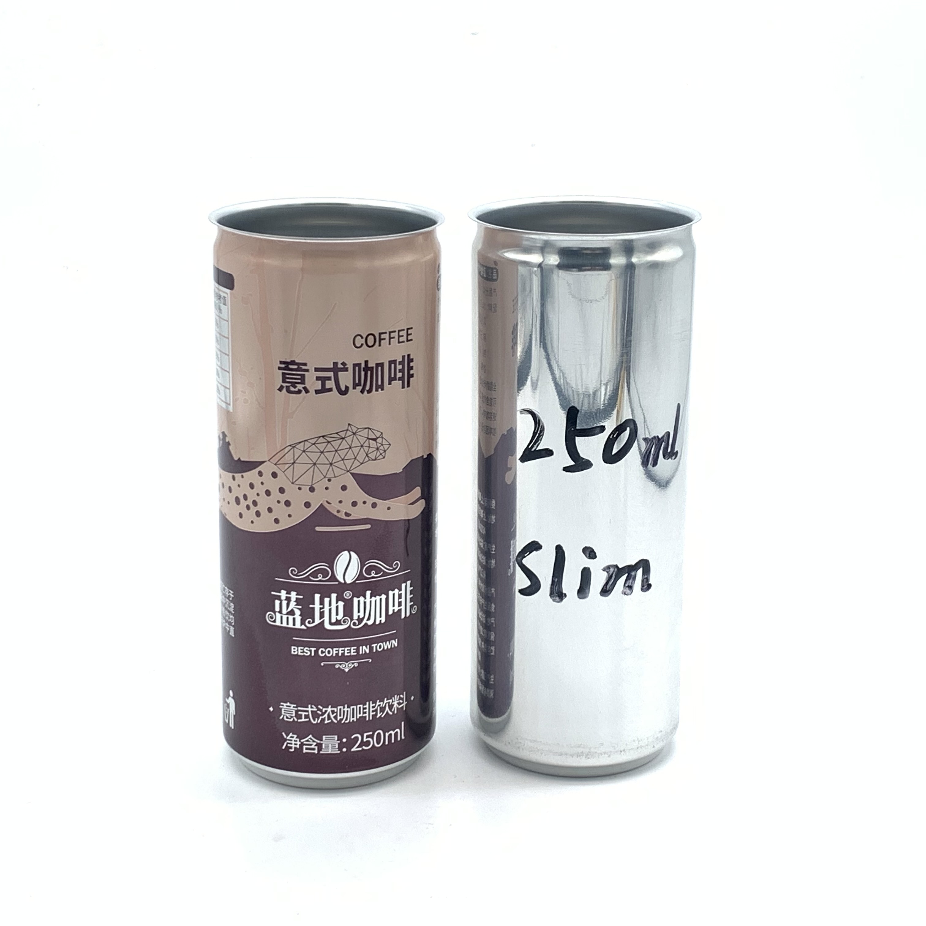 批发 2 件 330 毫升时尚空印刷铝罐适用于啤酒汽水果汁软饮料包装 