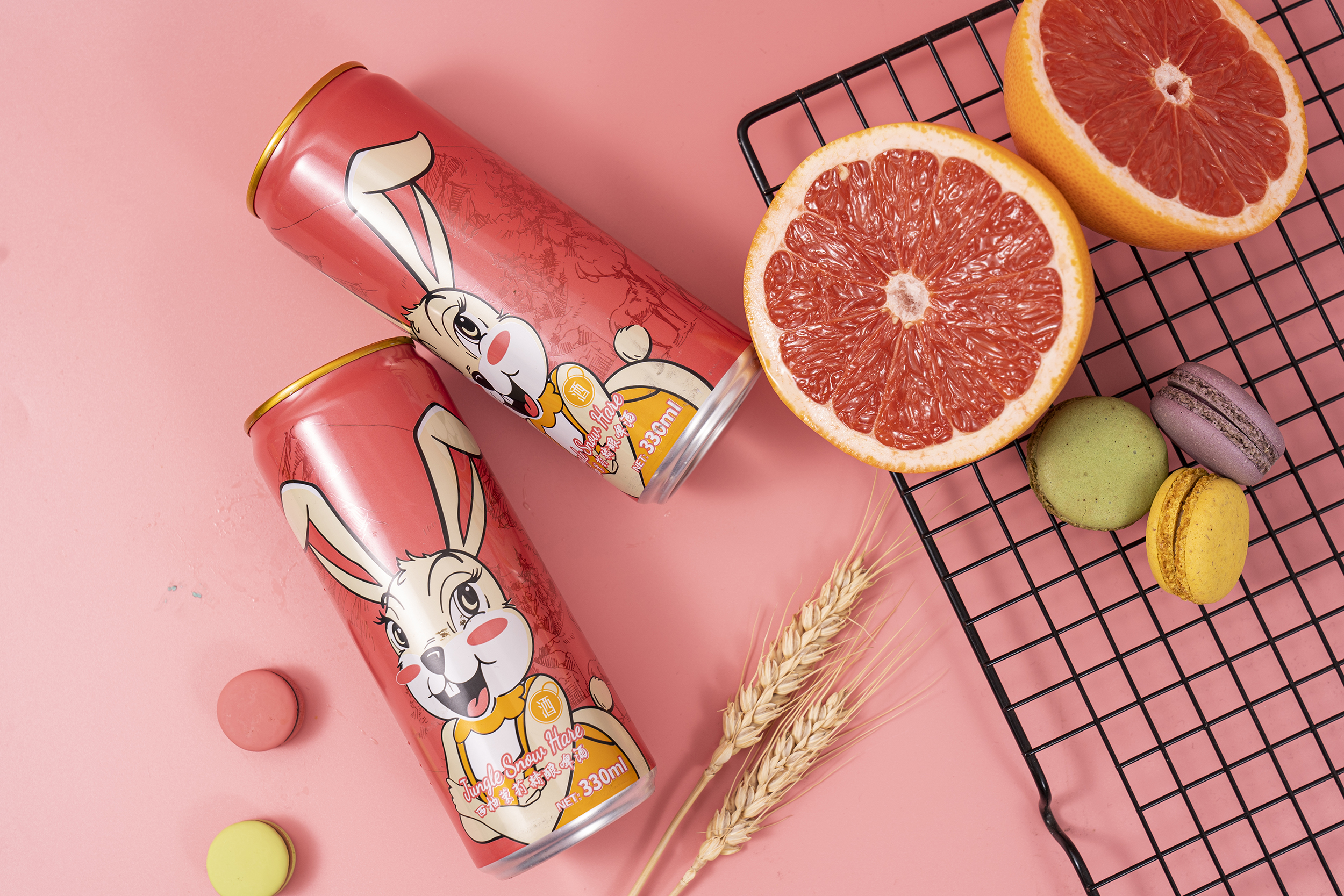 中国工厂 330ml 500ml 西柚味水果罐装啤酒