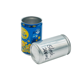 Hurtowe niestandardowe 185 ml Plain Drukowane puste puszki z napojami piwnymi aluminium 