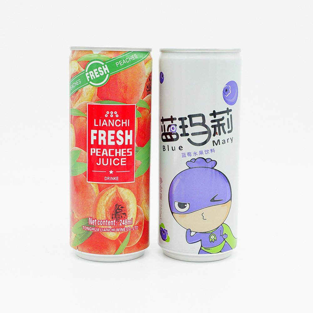 定制設計 OEM 食品級鋁罐 250ml 細長